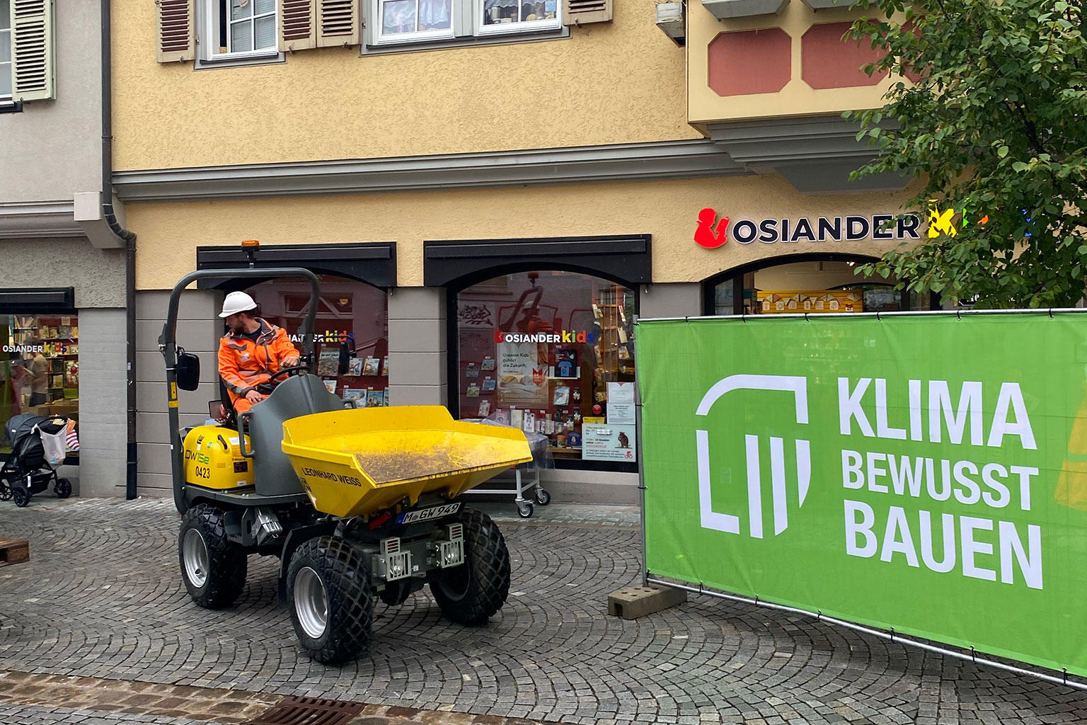 Elektrobaufahrzeug in Tübingen