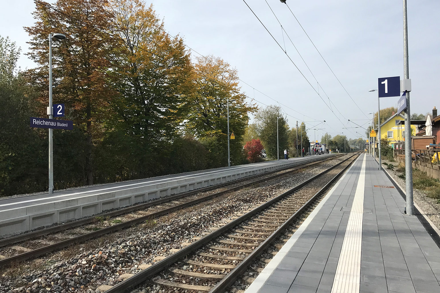 Bahnsteige Hegne, Reichenau, Konstanz