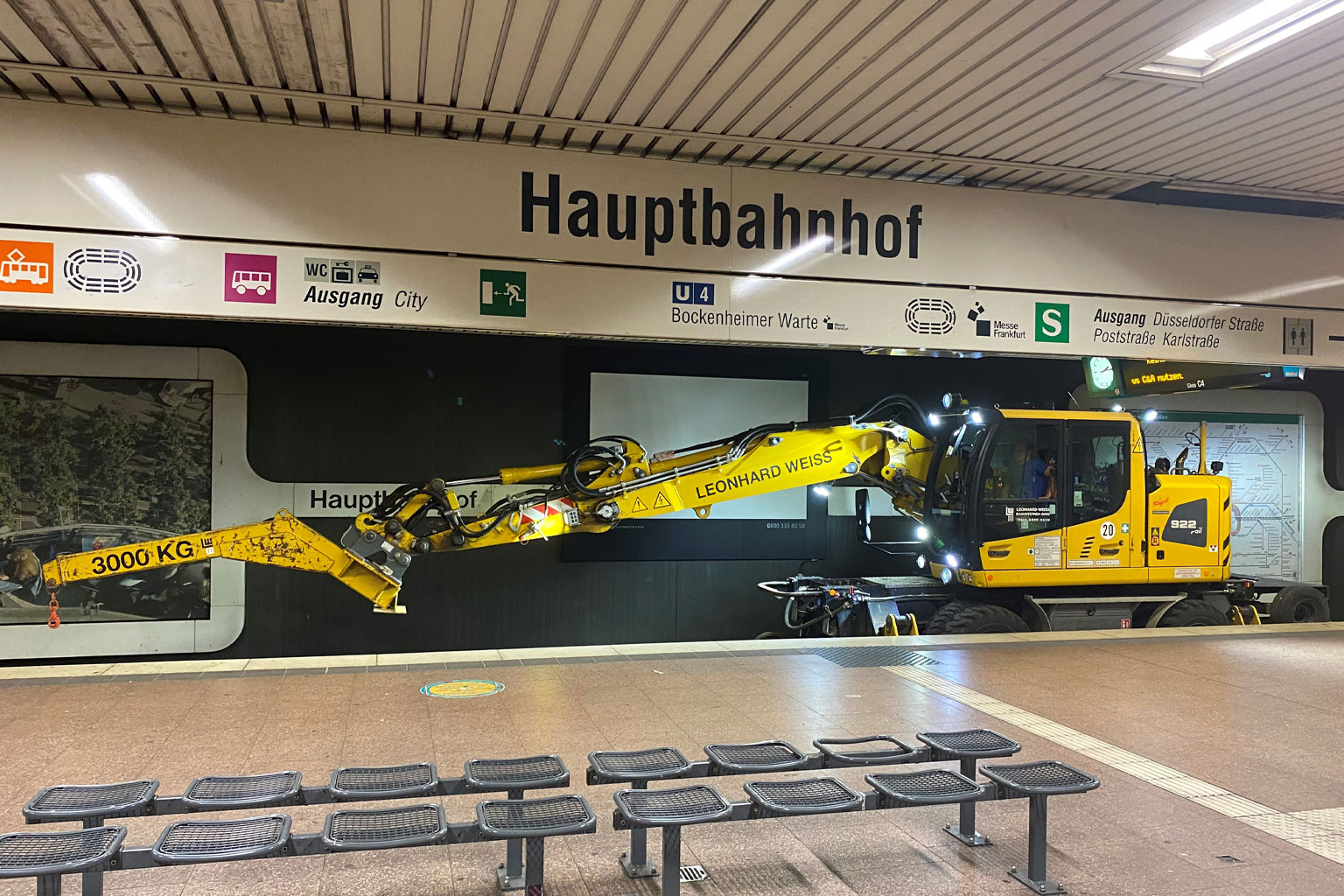 Weichenerneuerung Hauptbahnhof Frankfurt