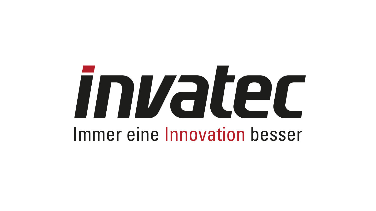 The Invatec logo features bold lettering accompanied by the slogan ‘Always one innovation ahead’.